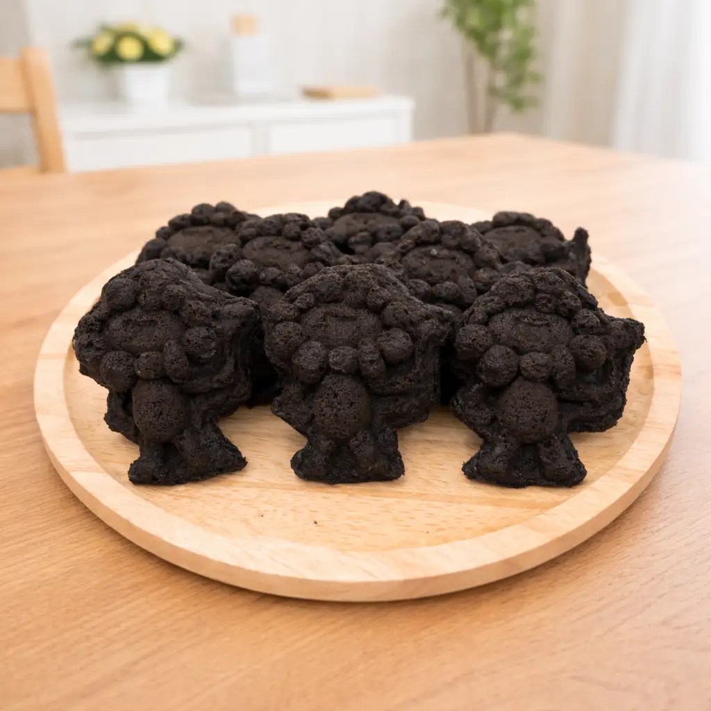 らぽっぽミャクミャク焼きぼーろ(チョコ)