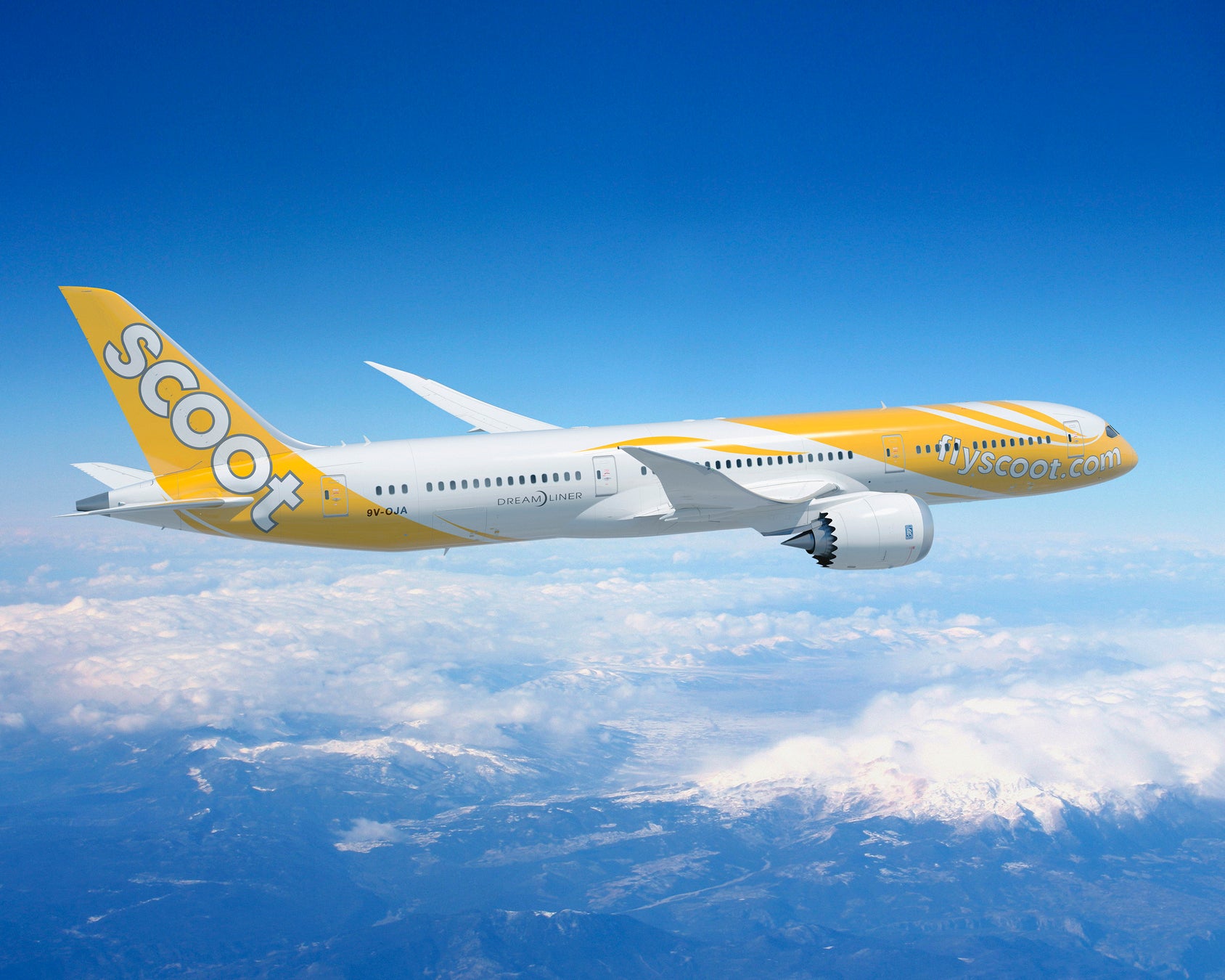 スクート航空の飛行機
